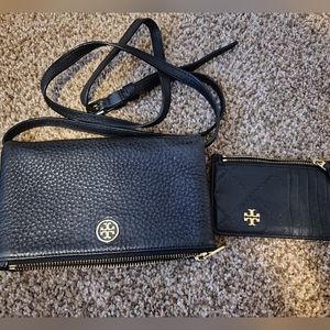 Tory Burch Robinson mini Fold-over crossbody and cardholder